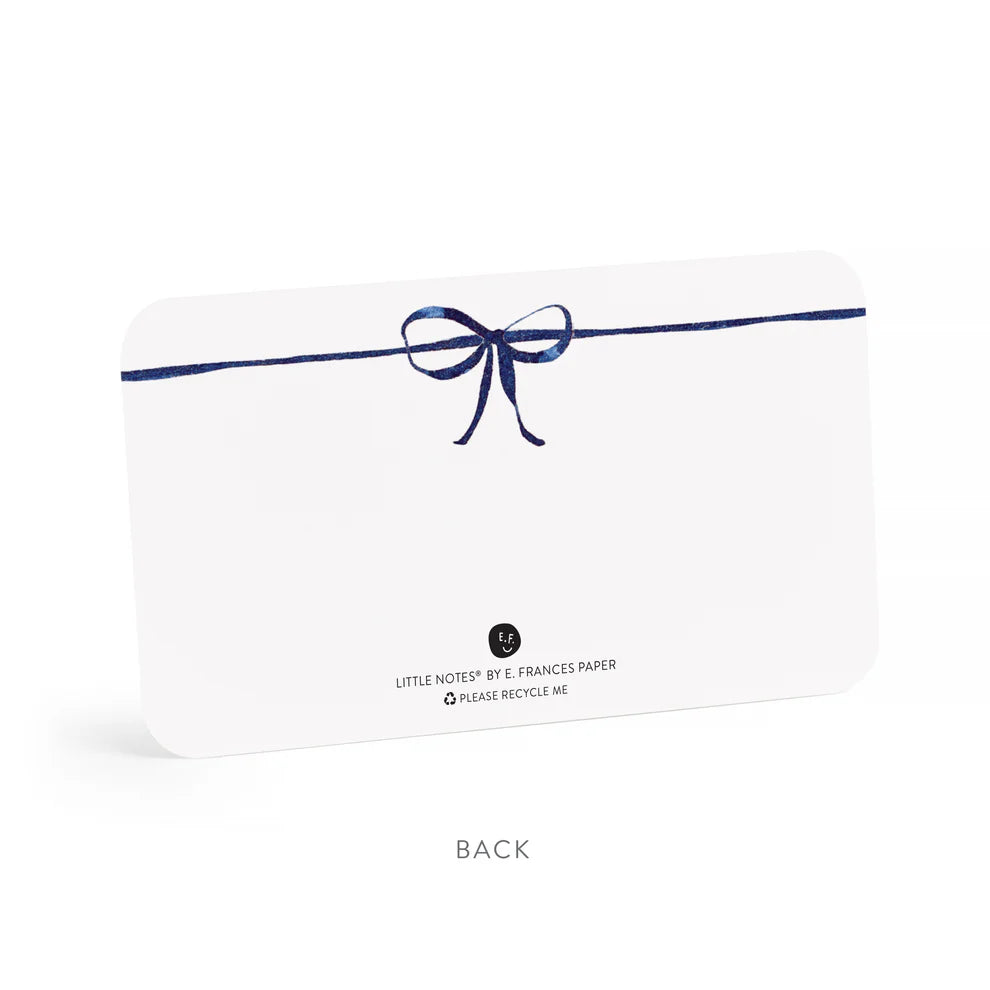 Little Notes - Navy Bow
