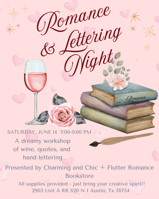 6/14- P.S. Pretty Scripts Creative Lettering Workshop @ Flutter Romance Bookstore