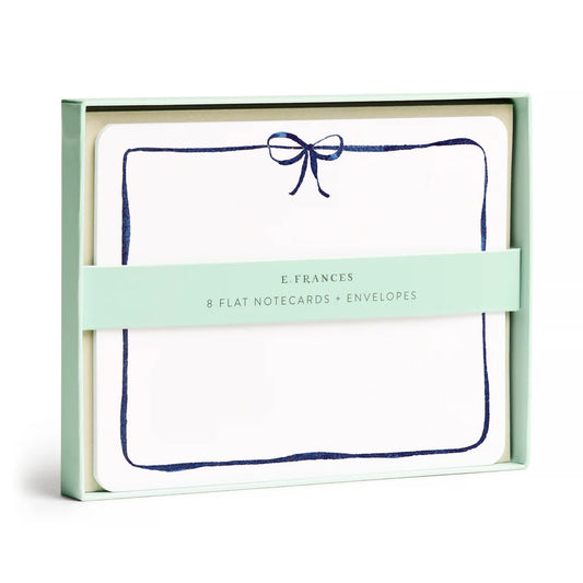 Flat Note - Navy Bow
